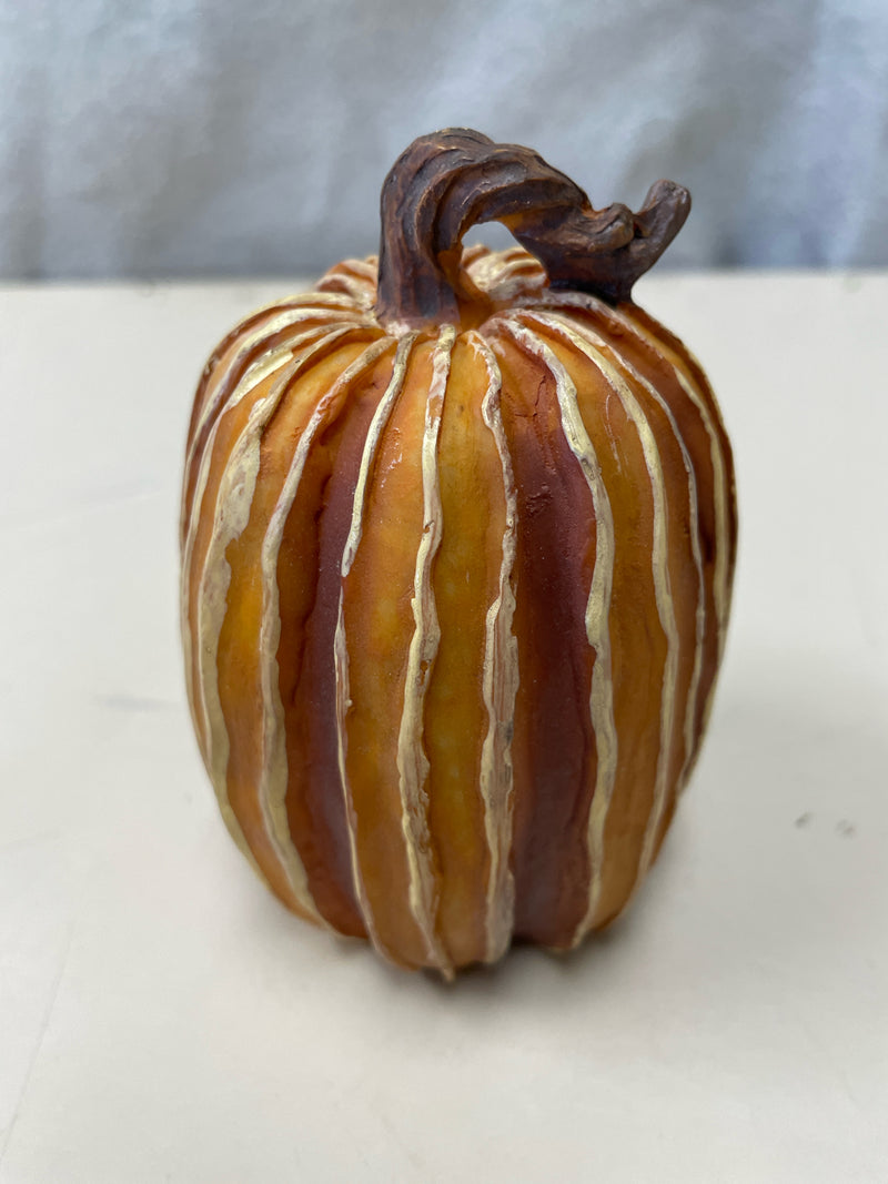 MINI STRIPED PUMPKIN PLASTIC
