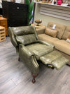 GREEN DIST LEATHER RECLINER