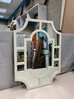 CREAM CUT AWAY CORNERS MIRROR