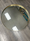 LARGE ROUND GOLD FRAME MIRROR