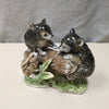 2 CUBS W/RABBIT CERAMIC