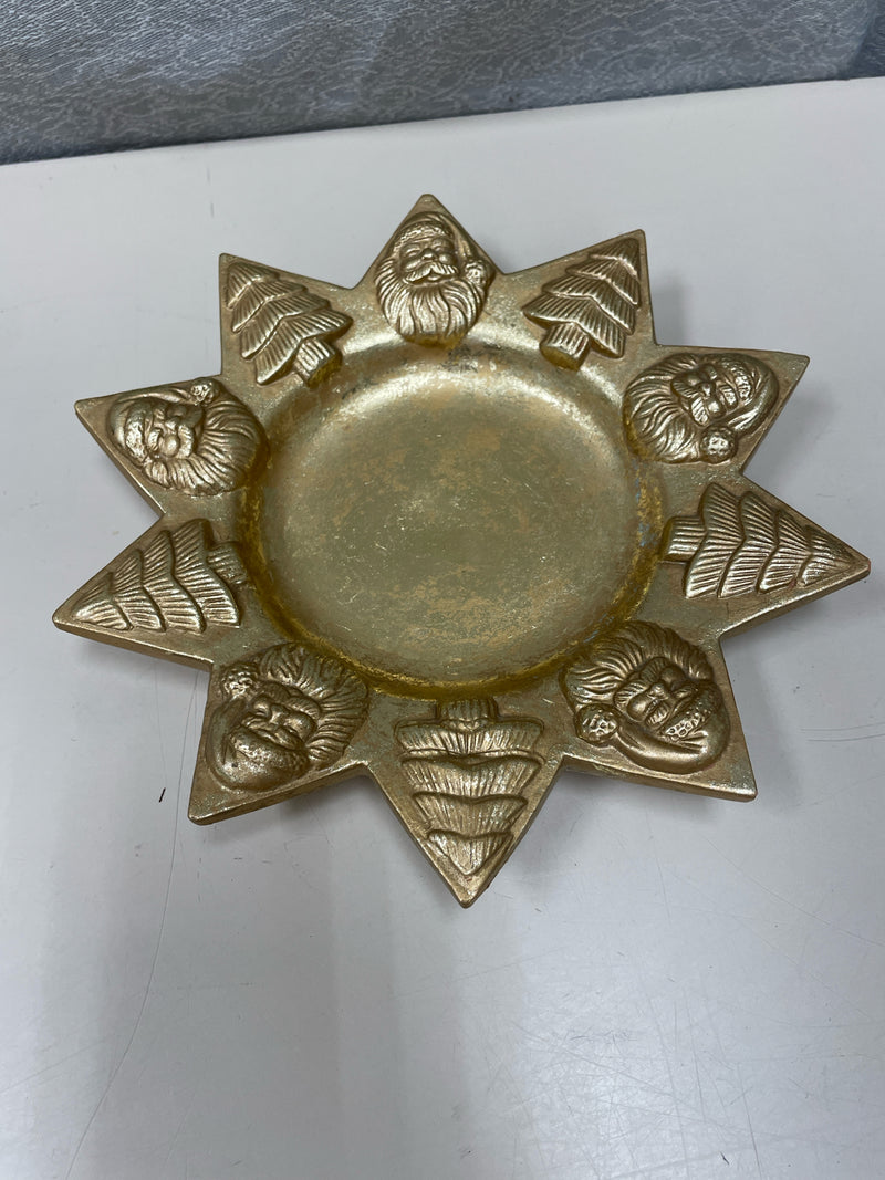 GOLD CHRISTMAS STAR DISH