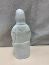 WHITE CERAMIC WOMAN CHILD FIGURINE