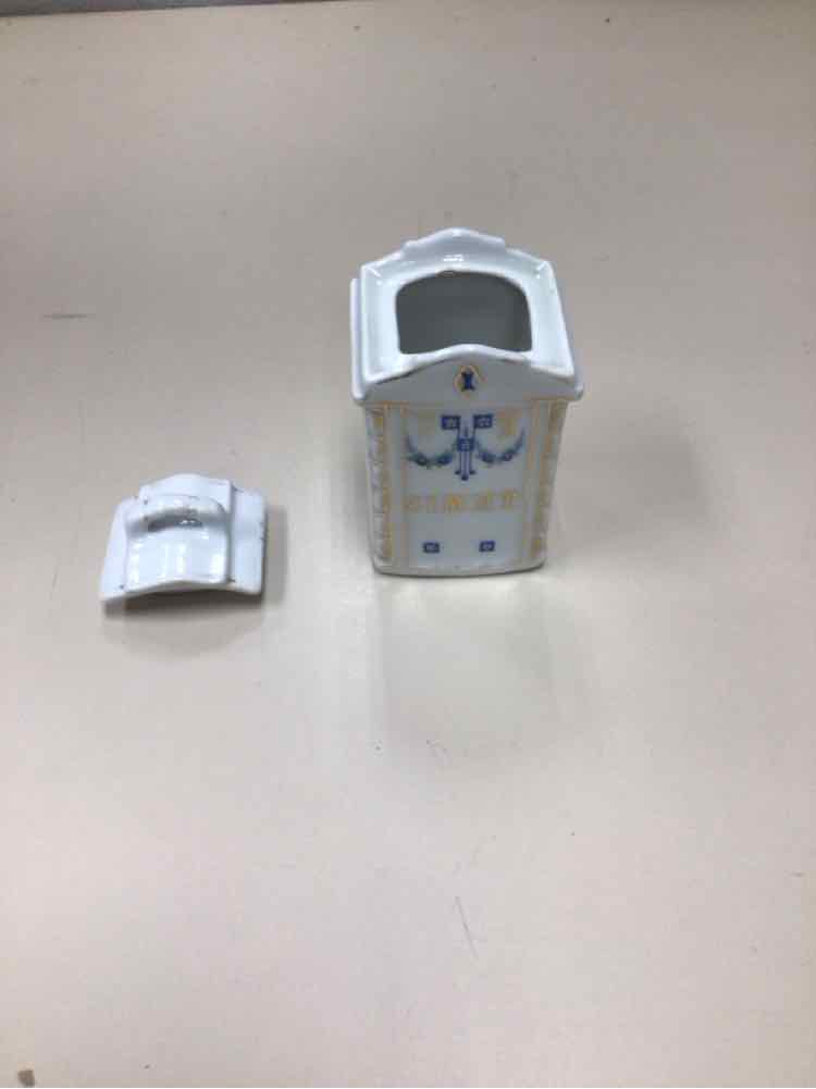 DECORATIVE HOUSE SHAPED CONTAINER