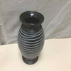 BLACK/WHITE STRIPED VASE