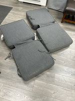 2 GREY 2 PIECE CUSHIONS