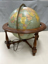 LIGHT UP GLOBE ON WOOD STAND