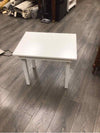 RECTANGULAR WHITE END TABLE