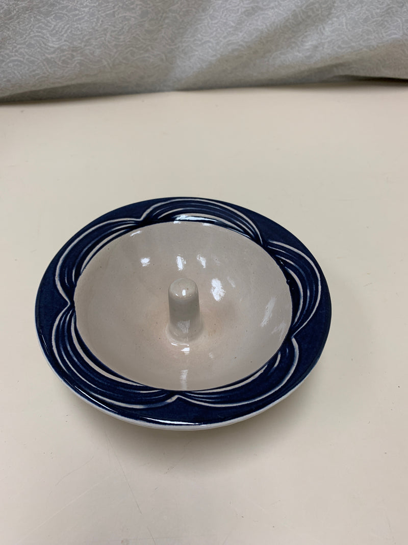 GRAY/BLUE APPLE BAKING DISH