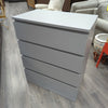 4-DRAWER GRAY DRESSER