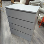 4-DRAWER GRAY DRESSER