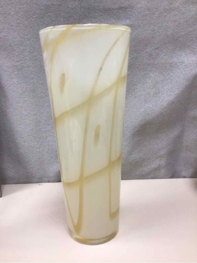 MILK/HONEY GLASS VASE
