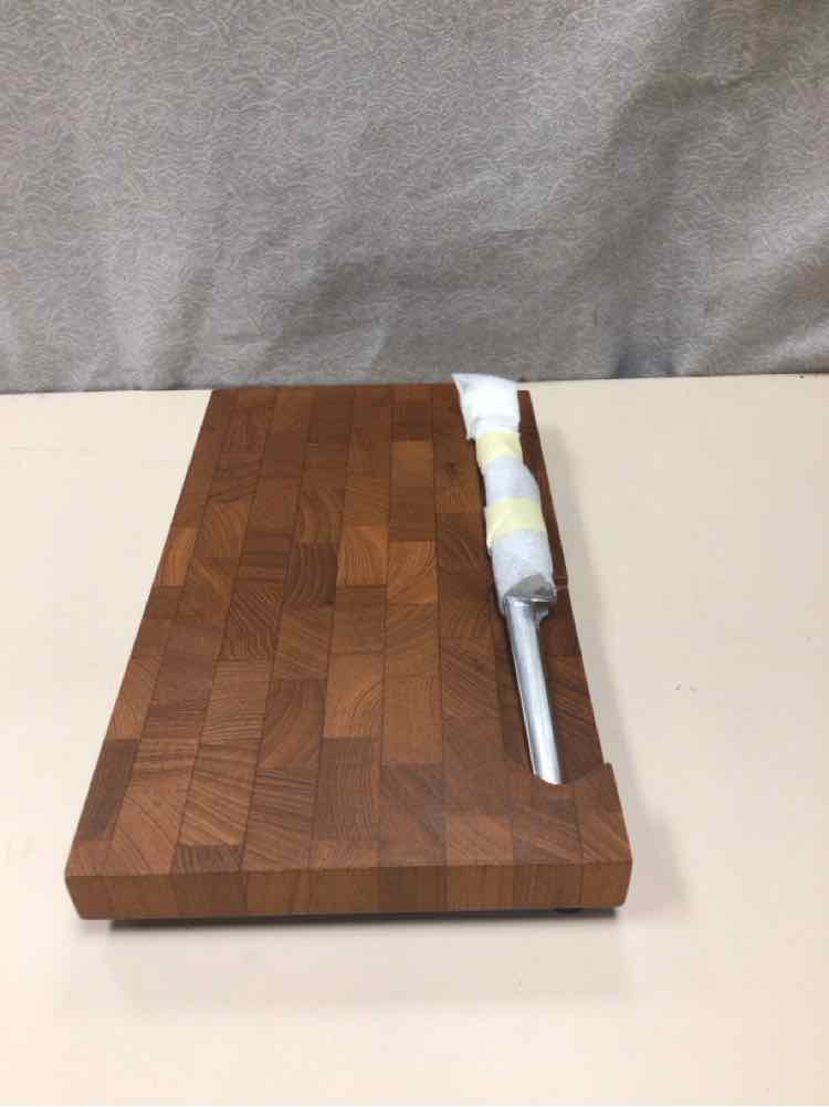 HANDMADE CHEESE BOARD W/KNIFE