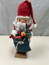 SANTA W/BAG NUTCRACKER