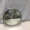 GLASS ROUND SMOKY MIRRORED TRAY