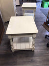 LARGE CREAM NIGHTSTAND WITH DRAWER