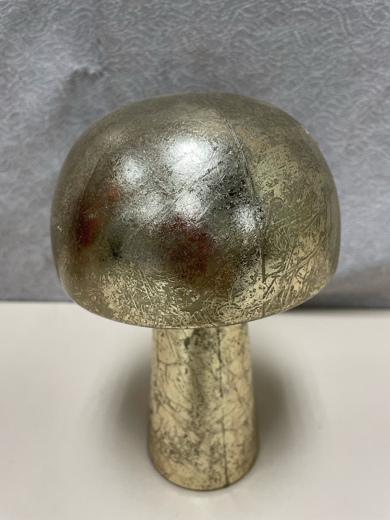 GOLD PAINTED MUSHROOM