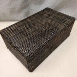 DARK BROWN LINED BASKET