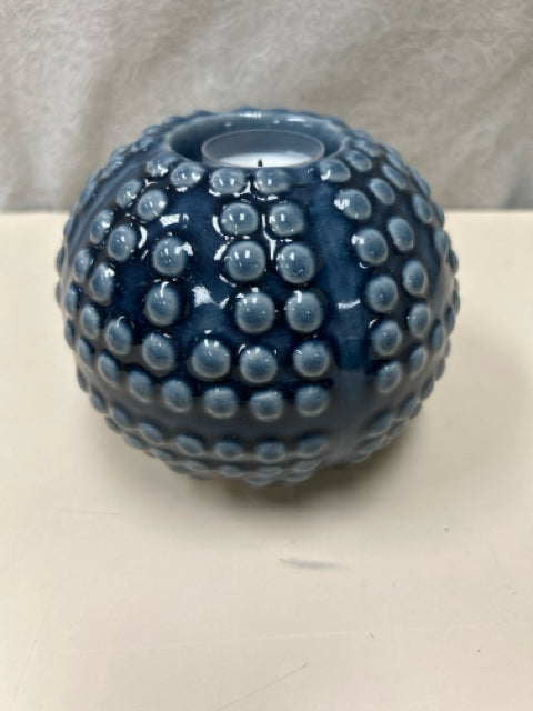 DOTTED BLUE TEA LIGHT ORB
