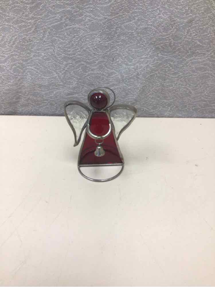 STAINED GLASS ANGEL FIGURE