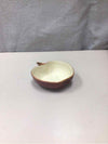 WHITE/RED APPLE BOWL