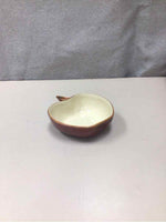 WHITE/RED APPLE BOWL