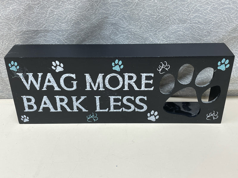 "WAG MORE..." WOOD HANGING