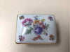 SMALL WHITE FLORAL/GOLD BOX