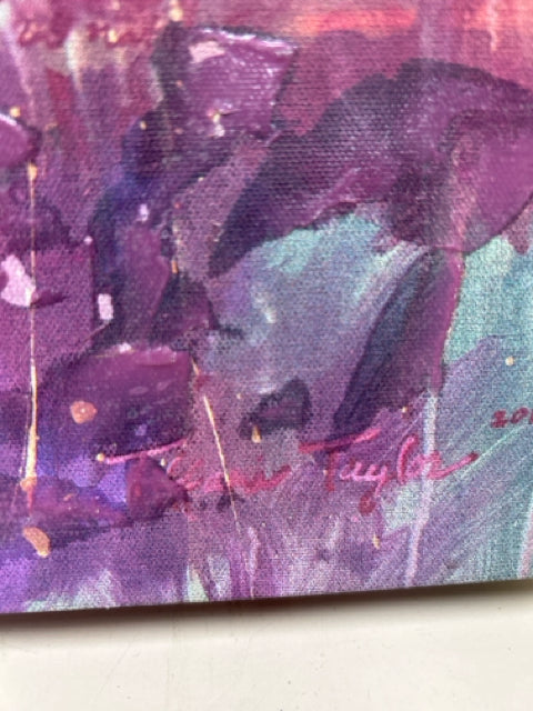 PURPLE TAN BLUE WATER SUNSET PIC