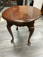 ROUND-TOP CHERRY END TABLE