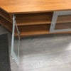 WOOD MULTI-TIER CORNER CONSOLE