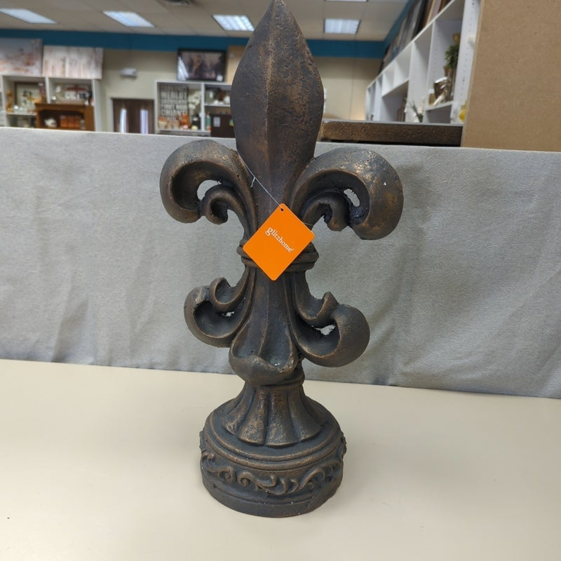 LARGE BRONZY CERAMIC FINIAL