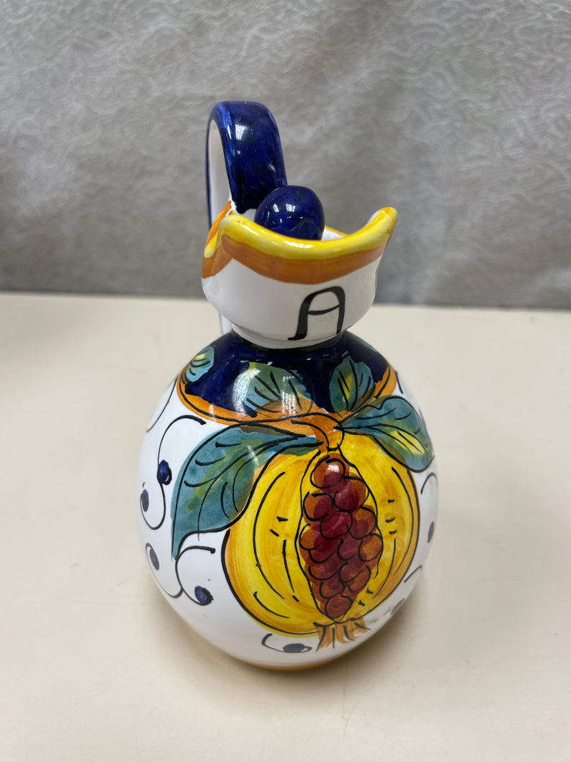 SMALL CERAMIC PITCHER W/LID