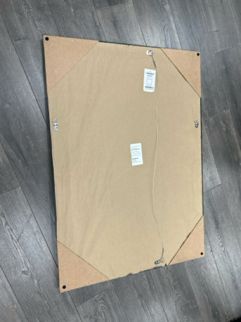 SILVER BEVELLED MIRROR