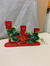 VINTAGE RED CANDELABRA