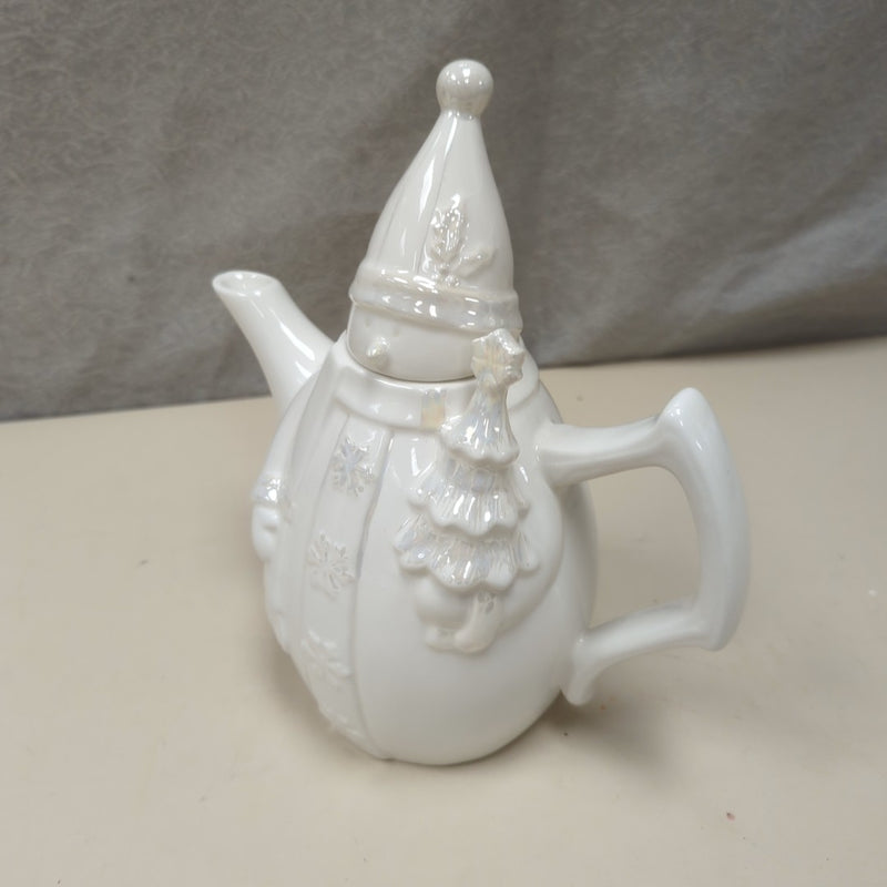 2 PIECE SNOWMAN TEAPOT