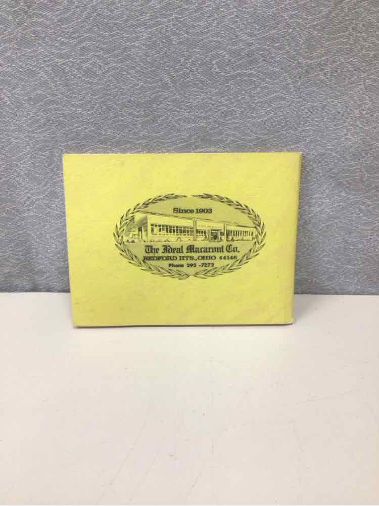 "MACARONI RECIPES" BOOK