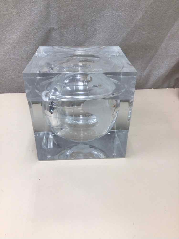 ACRYLIC WORLD GLOBE ICE BUCKET