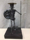 METAL MAN WALKING SCULPTURE