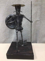 METAL MAN WALKING SCULPTURE