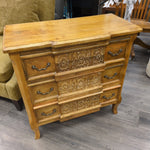ORNATE TAN 3-DRAWER DRESSER