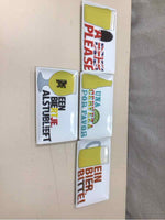 4 BEER THEME SNACK PLATES