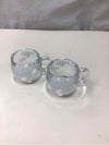 2 VINTAGE GLOBE MUGS