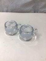 2 VINTAGE GLOBE MUGS