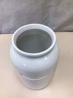 TALL CREAM CERAMIC JAR