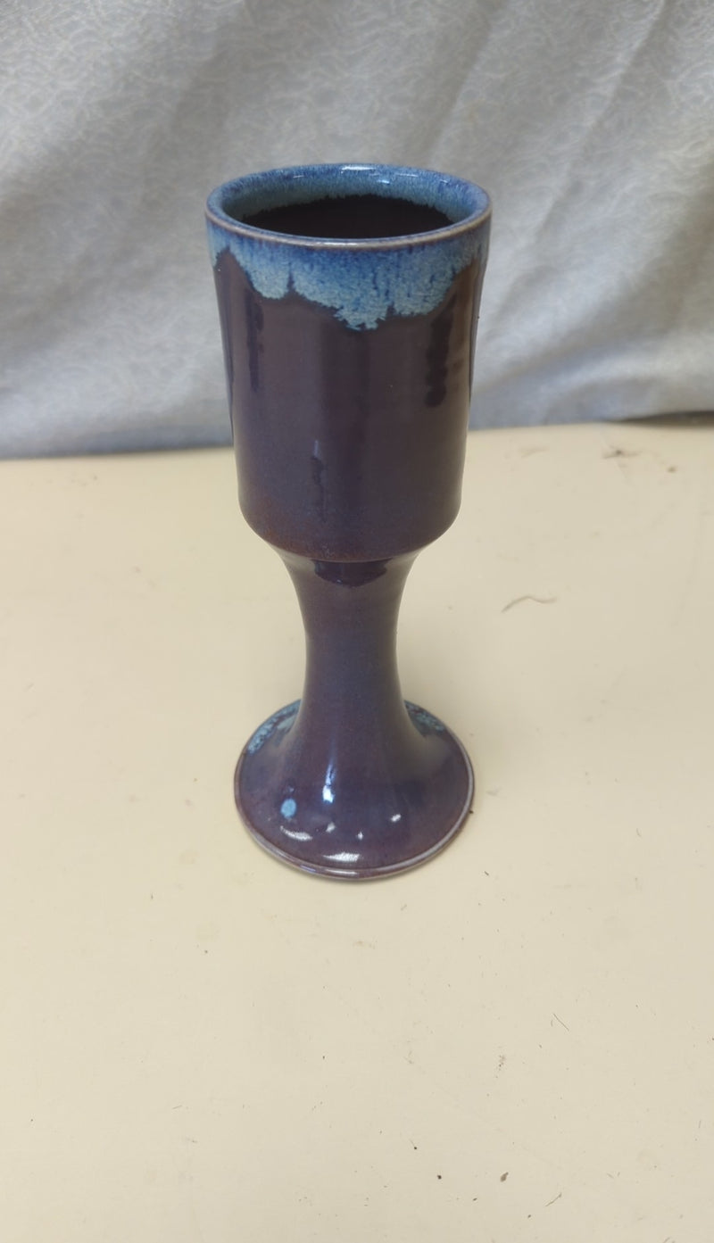 PURPLE CERAMIC CUP/VASE