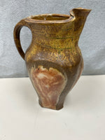 TAN HANDMADE CERAMIC PITCHER