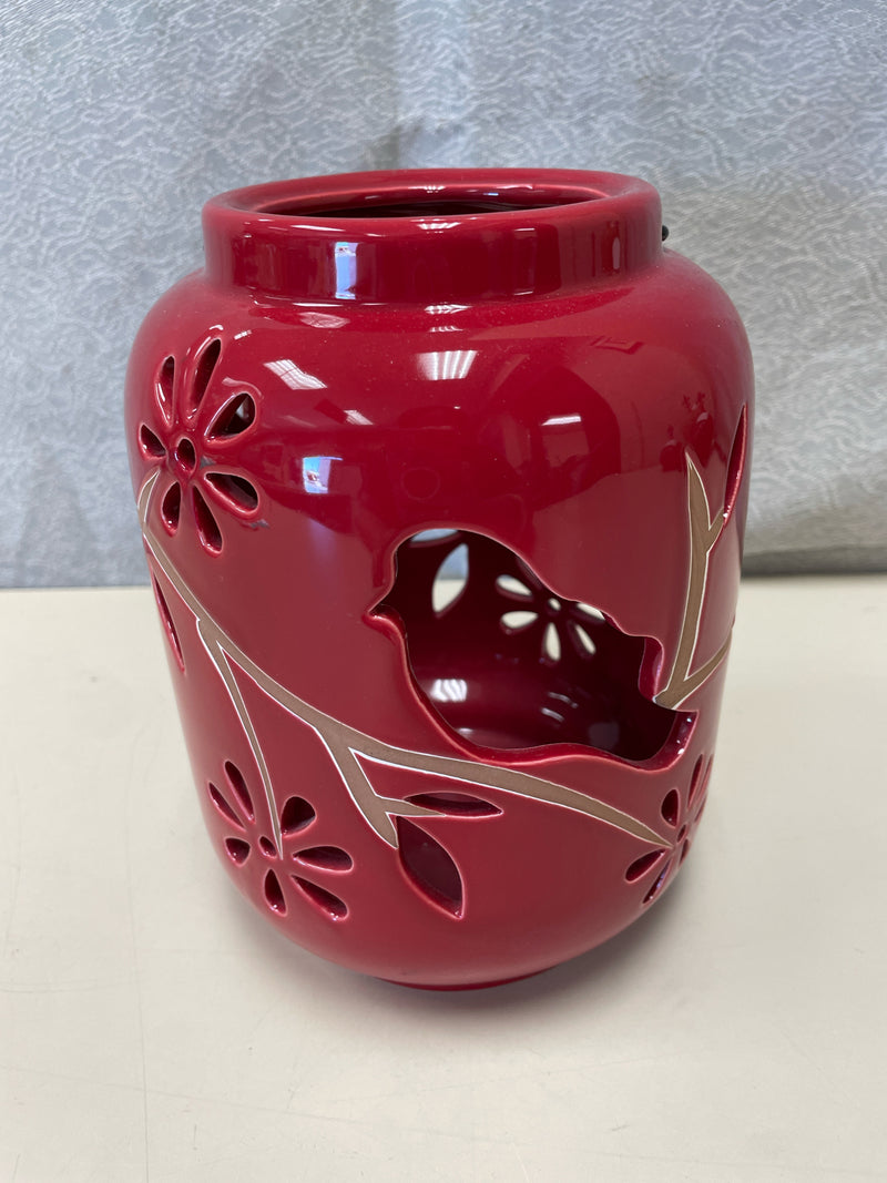 RED CERAMIC LANTERN