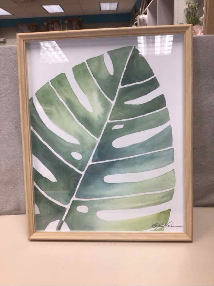 SIGNED TROPICAL LEAF