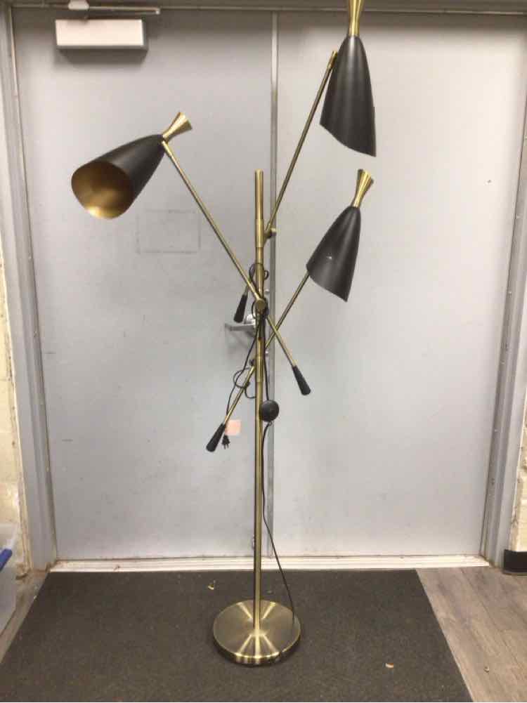 "GLAM METAL" 3 LIGHT FLOOR LAMP